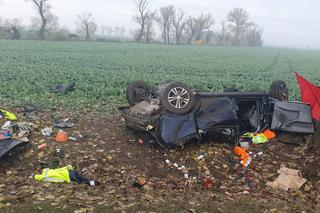 Dwie osoby nie żyją. Tragedia na drodze w pow. kościańskim