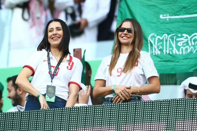 Anna Lewandowska na meczu Polska - Arabia Saudyjska