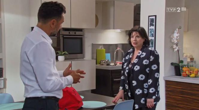 Barwy szczęścia odc. 1968. Piotr (Piotr Jankowski), Elżbieta (Marzena Trybała)