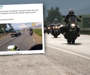 Pijany wjechał w motocyklistów, oni ruszyli za nim w pościg! To wideo jest hitem