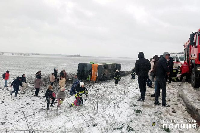 Wypadek autokaru relacji Warszawa-Odessa