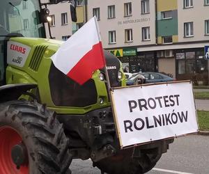 Strajk rolników w Małopolsce. Ciągniki wyjechały na drogi regionu tarnowskiego