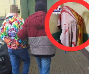 W wannie ukrywał się przed policją