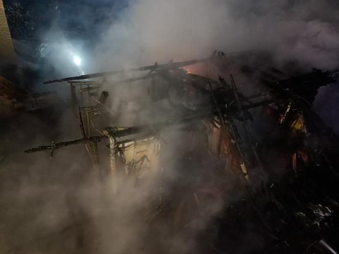 Pożar restauracji w Szczebrzeszynie