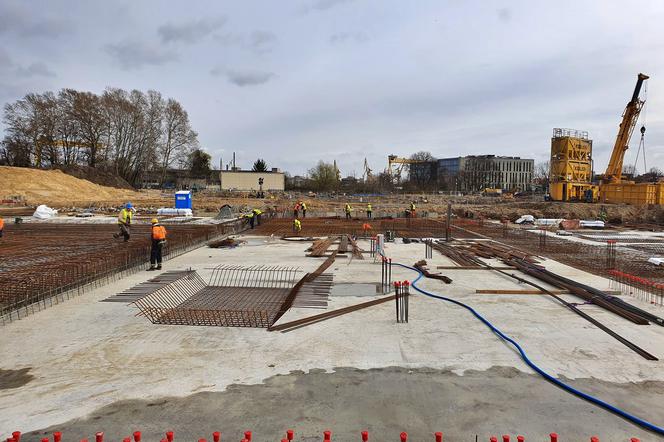 Budowa Fabryki Wody w Szczecinie - marzec 2020