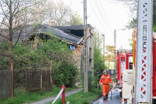 Wojkowice. Wybuch gazu  w domu jednorodzinnym.
