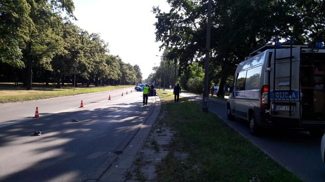 Łódź: Śmiertelne potrącenie pieszego na ul. Wojska Polskiego [ZDJĘCIA]