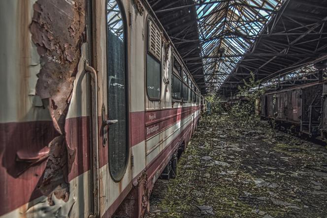 Bytom ma najpiękniejsze cmentarzysko pociągów w Polsce. Zobaczcie, jak tam jest klimatycznie