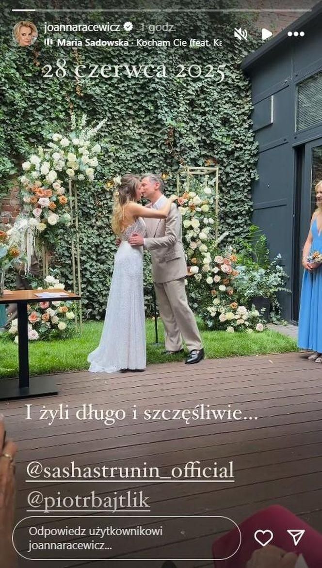 Sasha Strunin - ślub