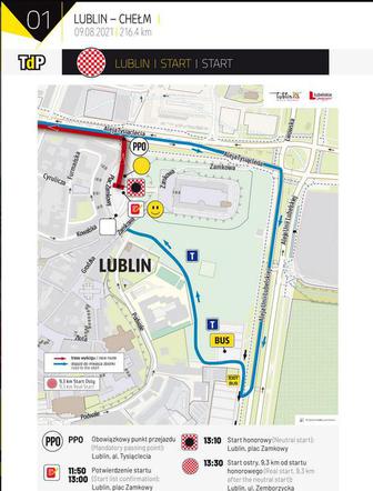 Etap 1 TdP 2021 Lublin - Chełm