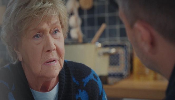 M jak miłość odc. 1851. Barbara (Teresa Lipowska), Bartek (Arkadiusz Smoleński) 