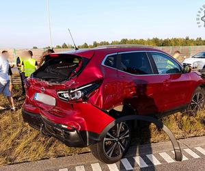 Wypadek na A1 w Częstochowie