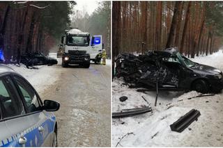 Owadów. 21-latek zginął w wypadku! Jego opel zderzył się z ciężarowym mercedesem [ZDJĘCIA]