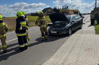 Wypadek w Adamowie. Ranną zabrał śmigłowiec LPR