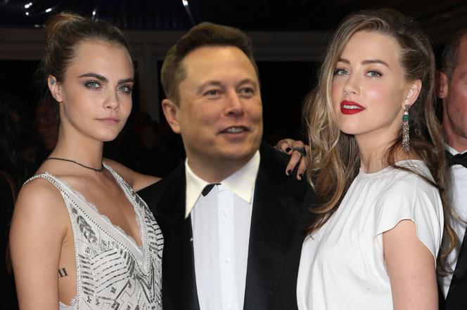 Cara DeleVingne, Elon Musk, Amber Heard - fotomontaż!