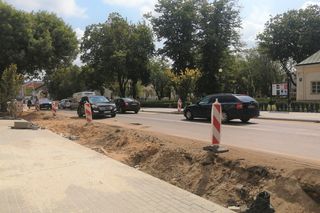 Zamykaja fragment ul. Piłsudskiego w Siedlcach