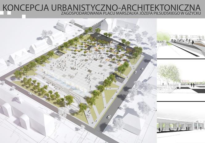 Ogromna inwestycja w Giżycku. Tak będzie wyglądał Plac Marszałka Józefa Piłsudskiego! [WIZUALIZACJE]