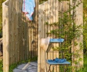 Prysznic w ogrodzie – projekt DIY łatwy do wykonania