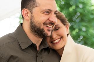 Wołodymyr Zelenski z żoną