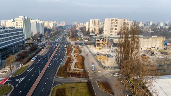 Rozbiórka dawnego Multikina na Ursynowie