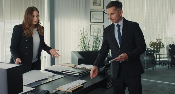 	M jak miłość odc. 1753. Anita (Melania Grzesiewicz), Kamil (Marcin Bosak)