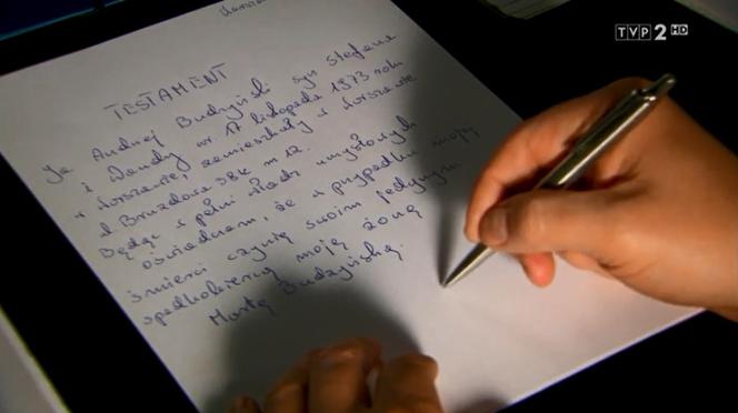 M jak miłość odc. 1138. Testament Andrzeja Budzyńskiego
