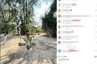 Marta Manowska na plaży