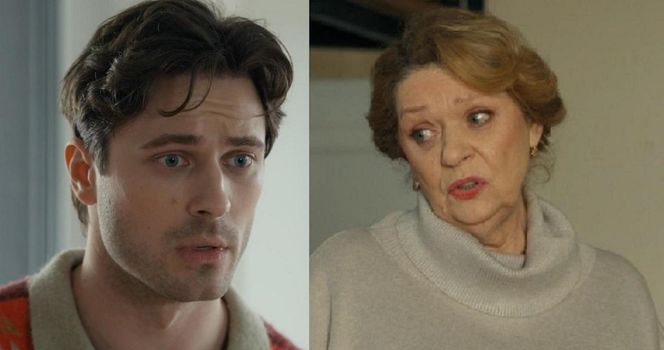 Barwy szczęścia. Cezary (Marcel Opaliński), Józefina (Elżbieta Jarosik)