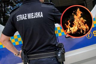 Grupa osób próbowała rozpalić ognisko na szkolnym boisku