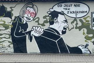 Autor muralu pyta Co jest nie tak z Krakowem? Prezydent Majchrowski odpowiada