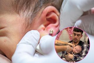 Przekłuli uszy 3-miesięcznemu dziecku gdy spało. Takiej krytyki ze strony internautów nie przewidzieli