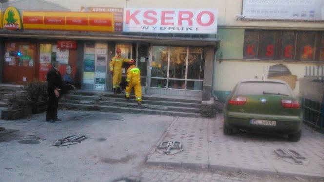 Zawaliła się ściana budynku na rogu Sienkiewicza/Tuwima