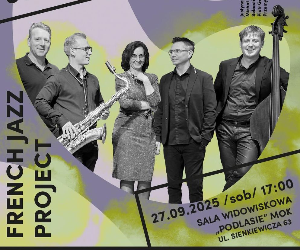 Koncert French Jazz Project z cyklu Swing Club na Mazowszu już 27 września w Siedlcach