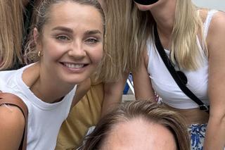 Przyjaciółki. Anita Sokołowska, Małgorzata Socha na planie