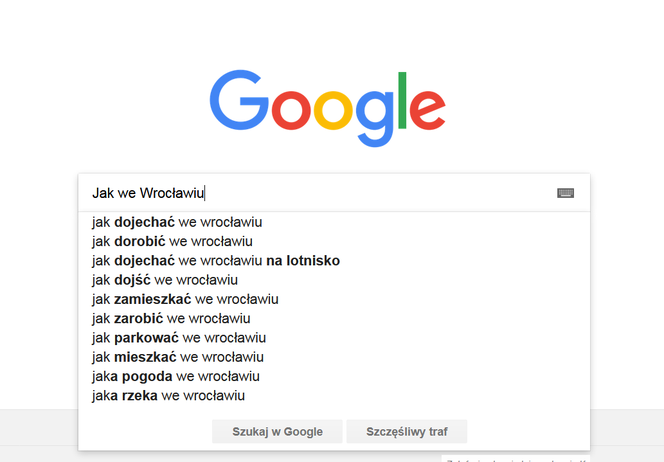 Wrocław w Google