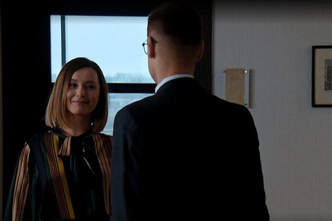 M jak miłość, odc. 1513. Piotrek (Marcin Mroczek), Kamila (Anna Gorajska)