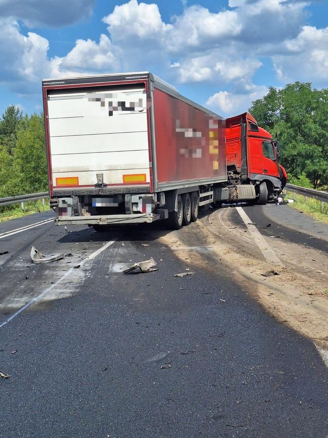 Kierowca spłonął razem z autem. Droga krajowa w woj. lubelskim całkowicie zablokowana!