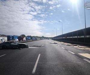 Śmiertelny wypadek na autostradzie A4 w Zabrzu. Droga jest zupełnie zablokowana