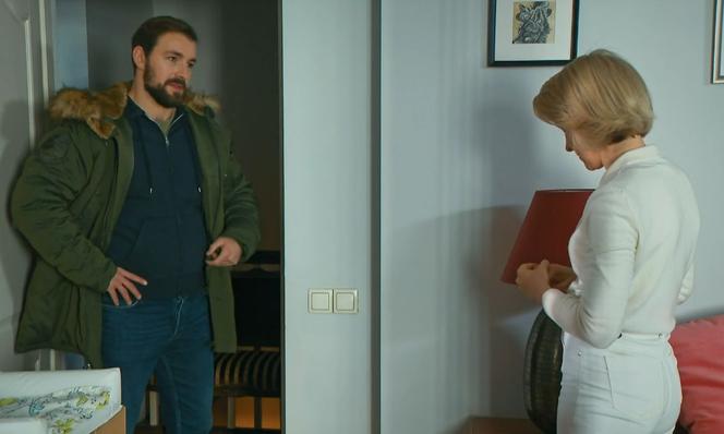 Barwy szczęścia odc. 2641. Bożena (Marieta Żukowska), Marcin Kodur (Oskar Stoczyński)