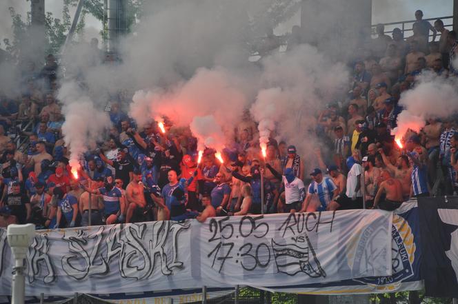 Korona Kielce - Ruch Chorzów. Zdjęcia kibiców na Suzuki Arenie