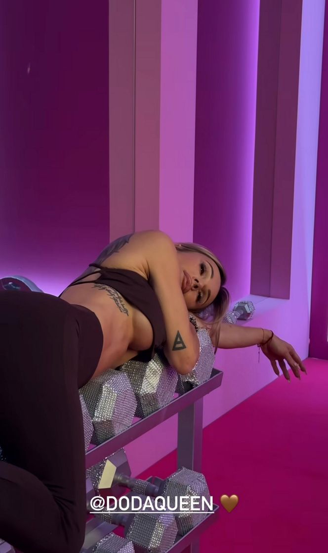 Wyżyłowana Doda wylewa siódme poty