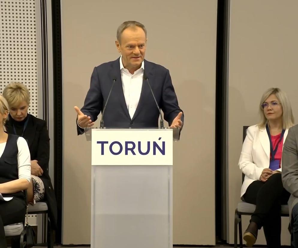 Wystąpienie Donalda Tuska w Toruniu, wyjazdowe posiedzenie KO
