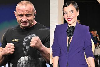 Edyta Herbuś w zmysłowym i bardzo skąpym bikini wskoczyła na Mariusza Pudzianowskiego. Mina Pudziana mówi wszystko, gorące zdjęcia