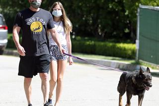 Ben Affleck z córką i psem