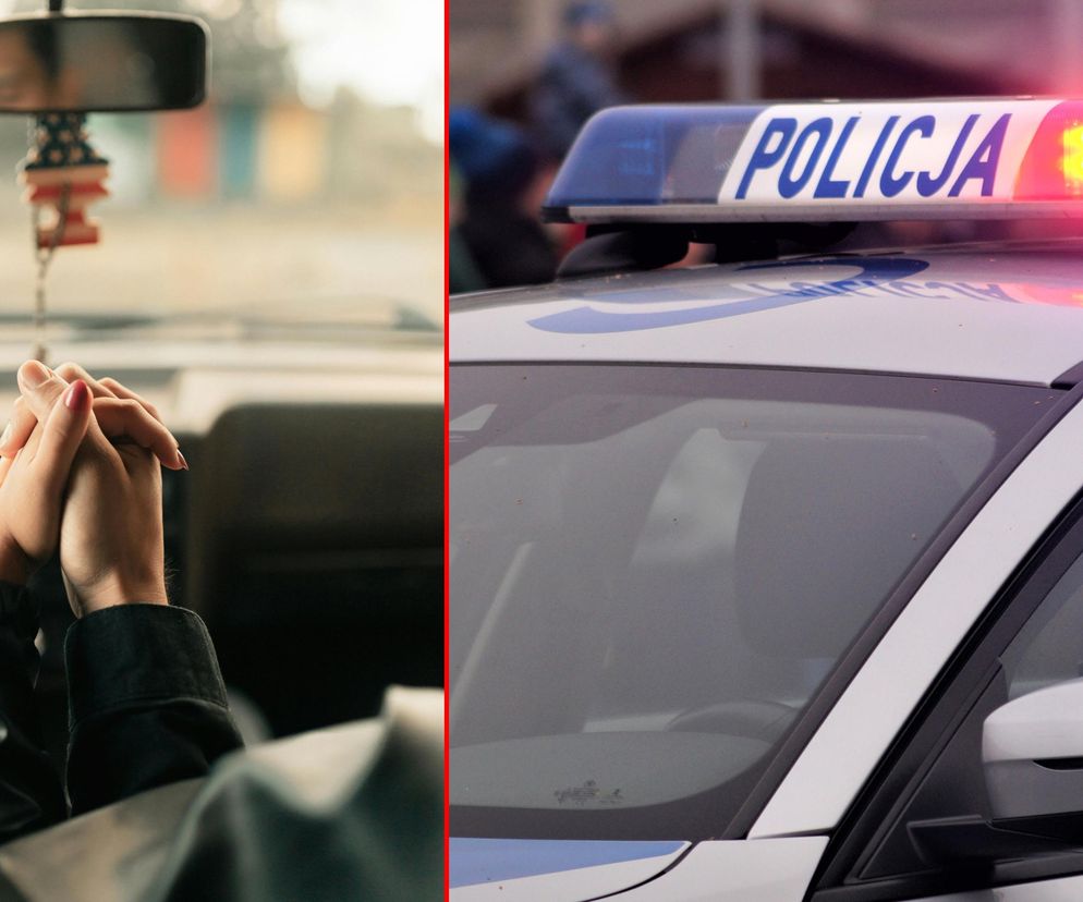 Auto, alkohol i amory w lesie! Para kochanków przyłapana przez policję