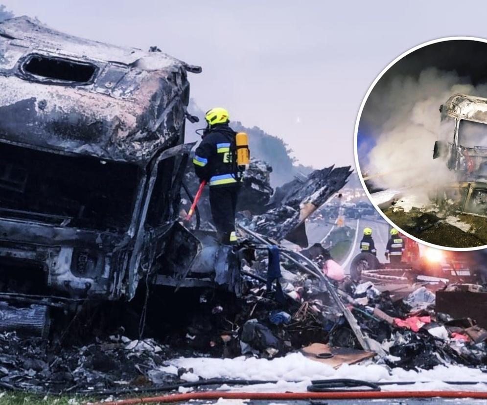 44-letni kierowca spłonął w kabinie ciężarówki
