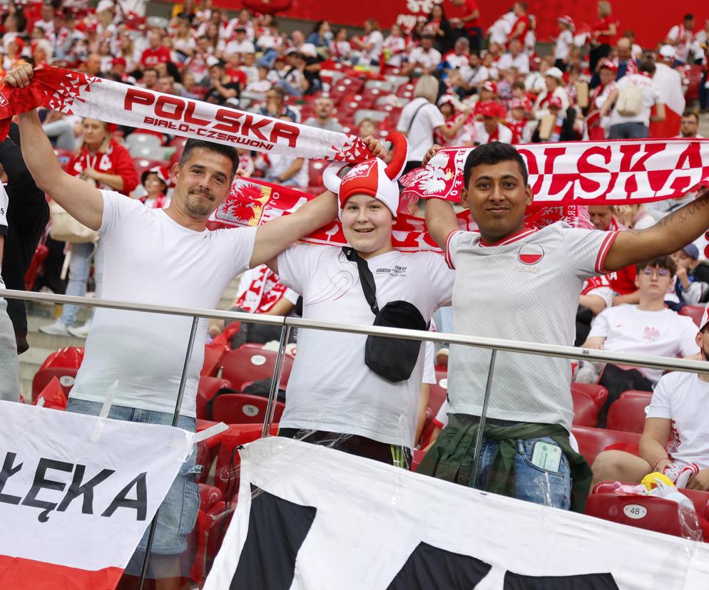 Kibice na meczu Polska - Turcja w Warszawie
