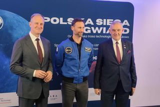 Sławosz Uznański-Wiśniewski odwiedził Politechnikę Łódzką