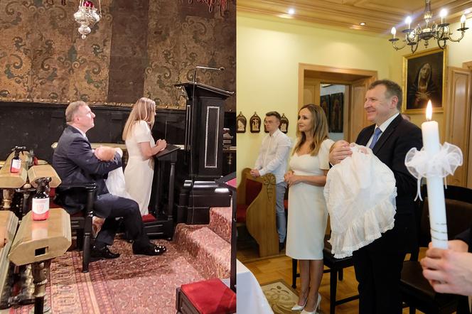 Jacek Kurski ochrzcił córkę w Częstochowie. Zdjęcia z uroczystości
