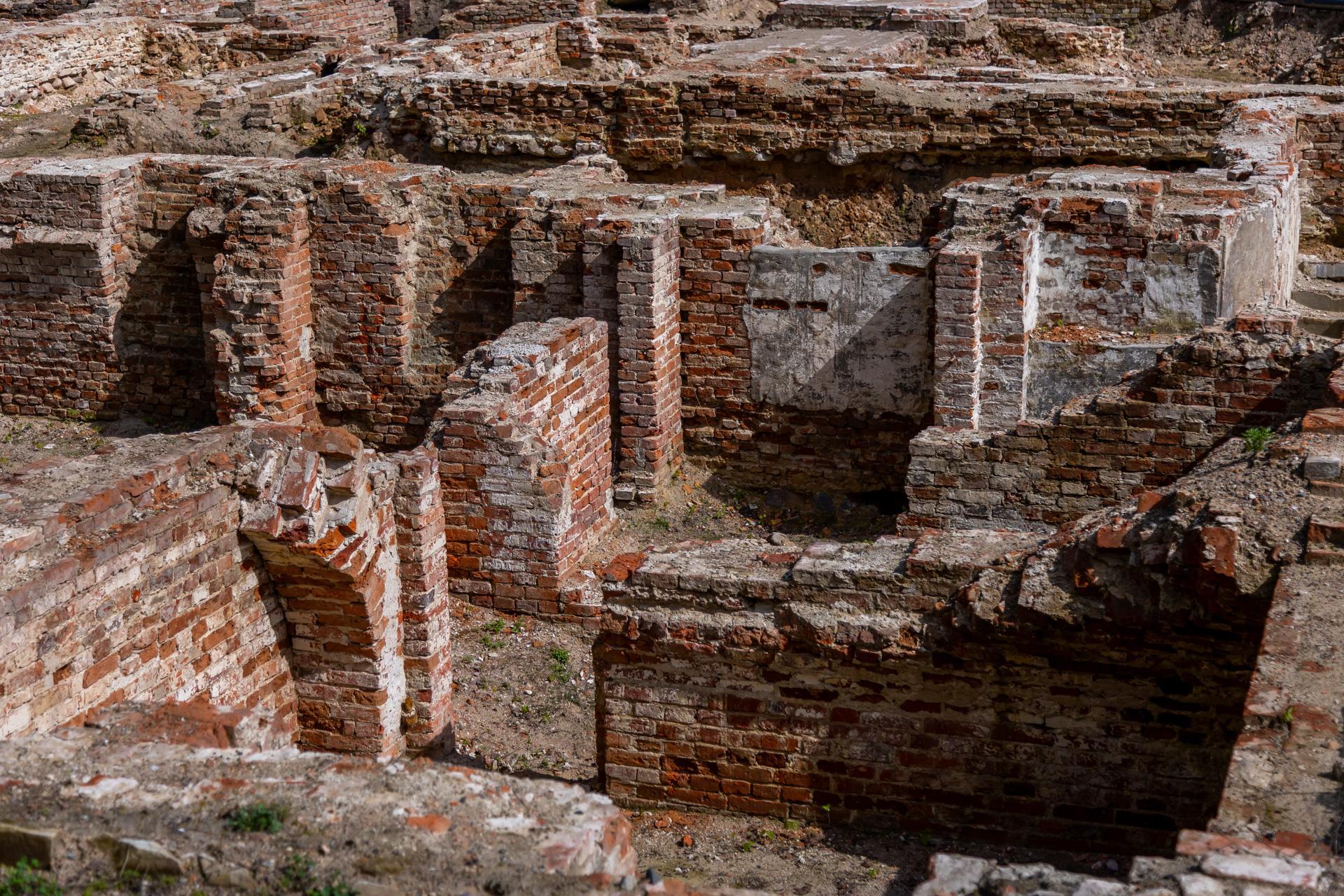 Prace archeologiczne, pałac Saski